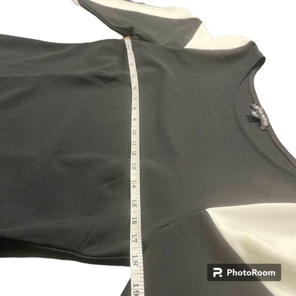 Boston Proper Travel Collection Color Block Flare Sleeves Career Midi Dr… - Picture 9 of 15